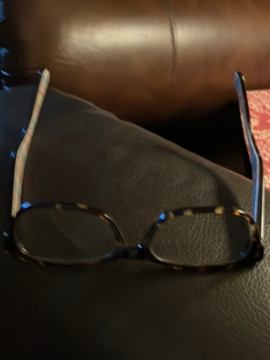 Kate Spade tortoiseshell acetate reading glasses with rectangular frame