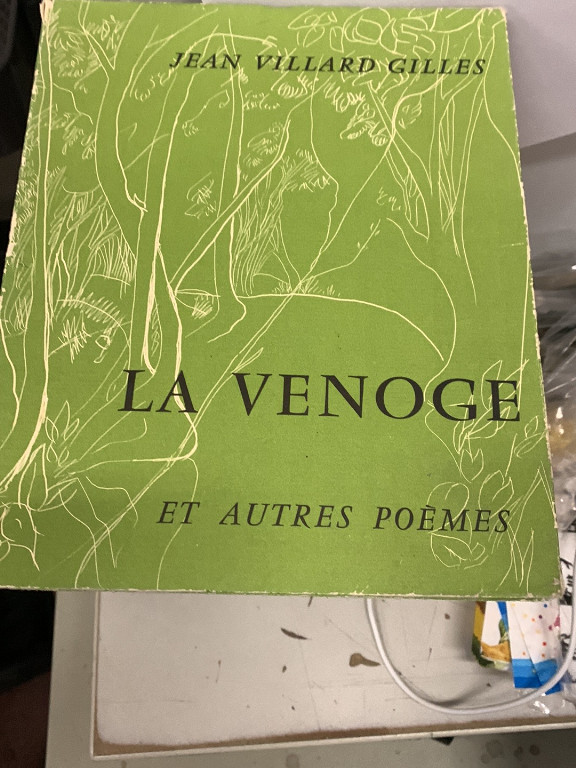 Livre de poésie 'La Venoge et autres poèmes' par Jean Villard-Gilles