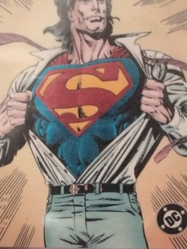1993 SkyBox DC Bloodlines embossed foil insert card 'The One True Superman'