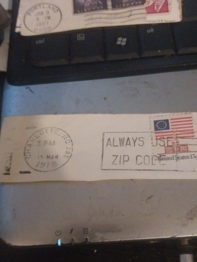 Vintage postmarked envelope with 'Always Use ZIP Code' slogan cancellation from South Bend, Indiana, dated March 1968