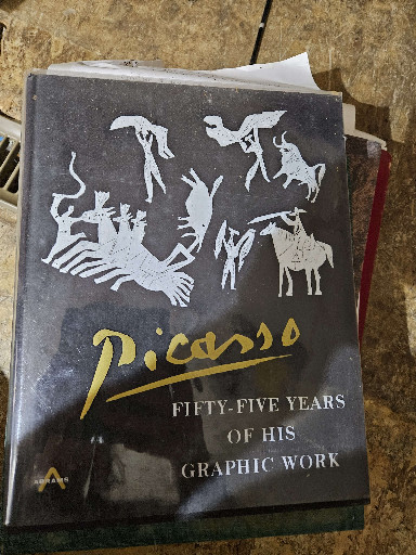Book titled 'Picasso: Fifty-Five Years of His Graphic Work' by Bernhard Geiser and Hans Bolliger, published by Harry N. Abrams