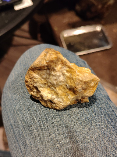 Natural gold ore specimen