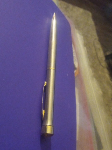 Parker 61 fountain pen in brushed stainless steel