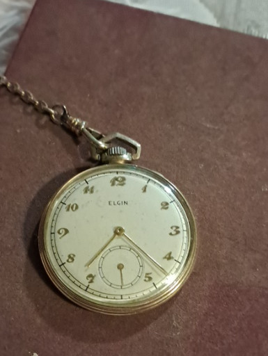 Gold-filled pocket watch by Elgin
