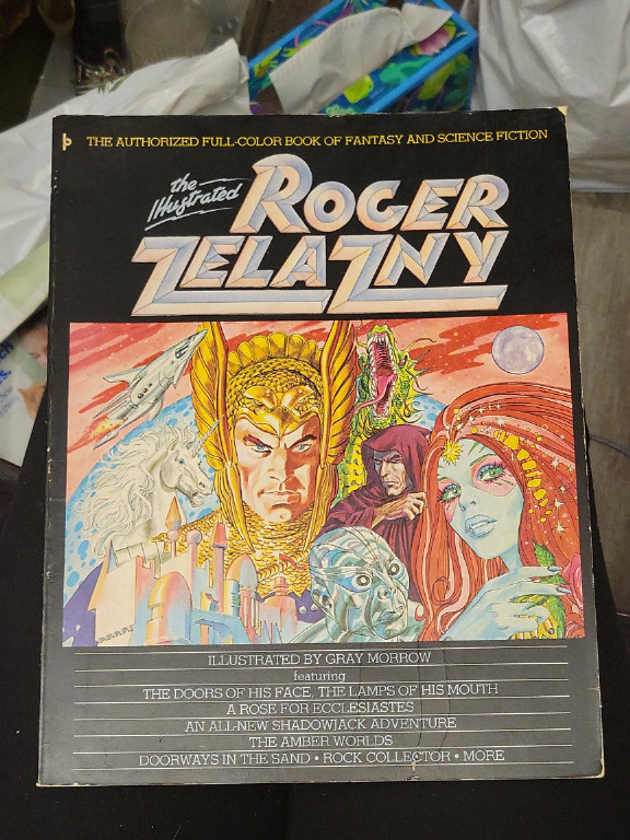 Book titled 'The Illustrated Roger Zelazny' illustrated by Gray Morrow