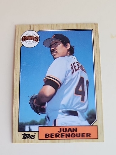 1987 Topps Baseball Card #303 featuring Juan Berenguer