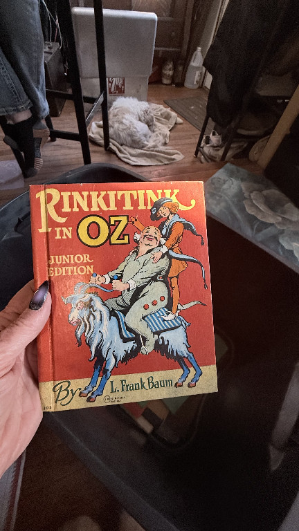 Children's book titled 'Rinkitink in Oz' Junior Edition by L. Frank Baum
