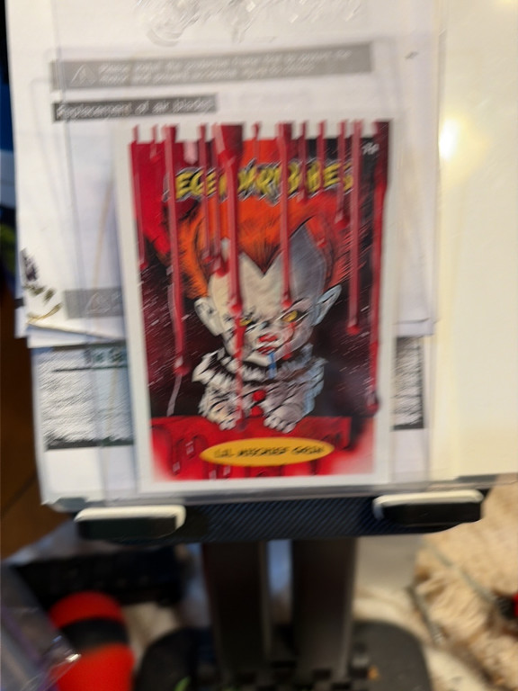 Trading card titled 'Chucky' from a horror-themed collectible card set