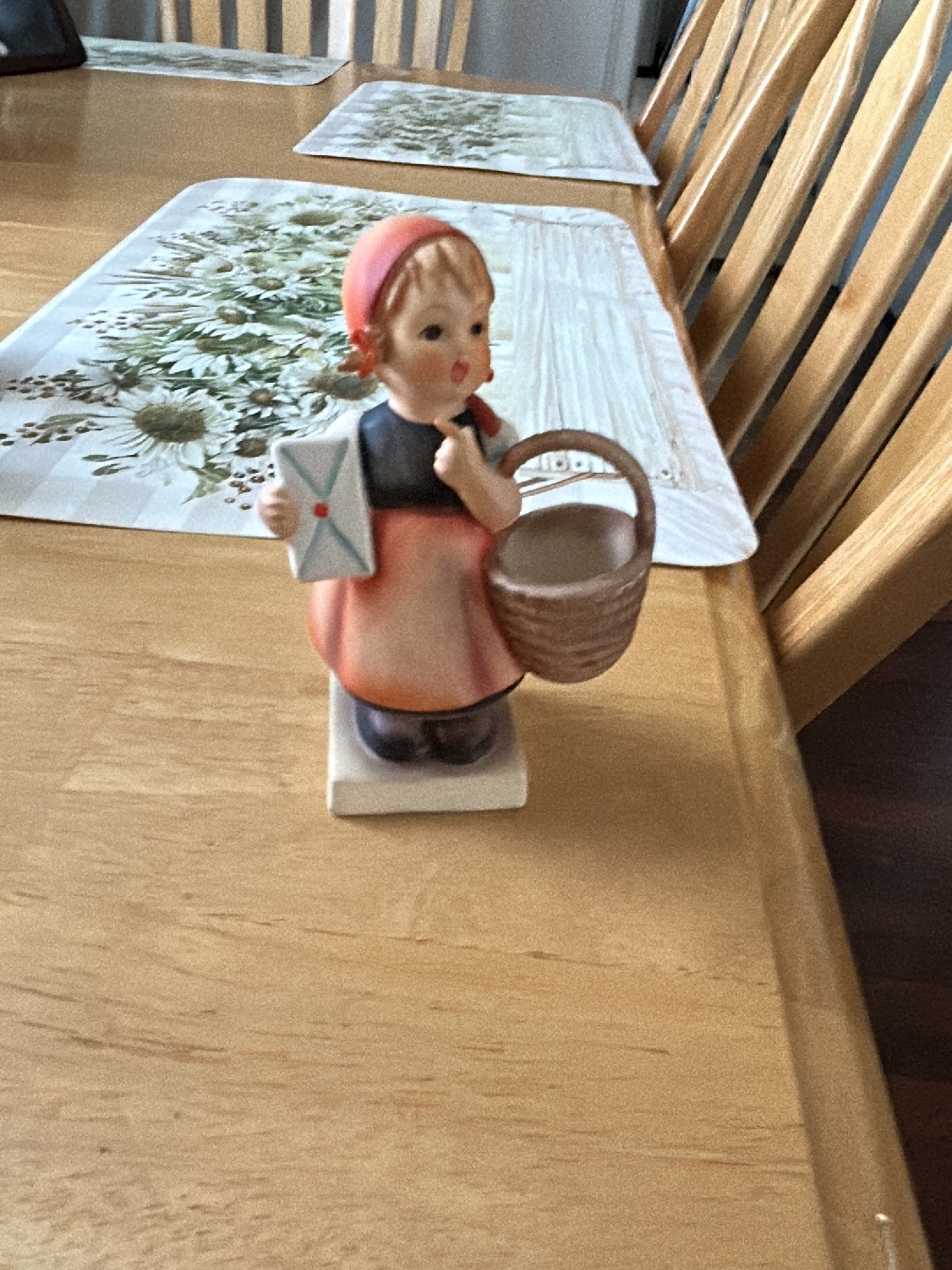 Porcelain figurine titled 'Meditation' by Hummel/Goebel