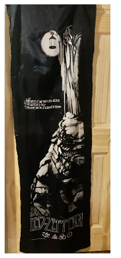 Fabric wall hanging poster titled 'Stairway to Heaven' by Myth Gem for Led Zeppelin
