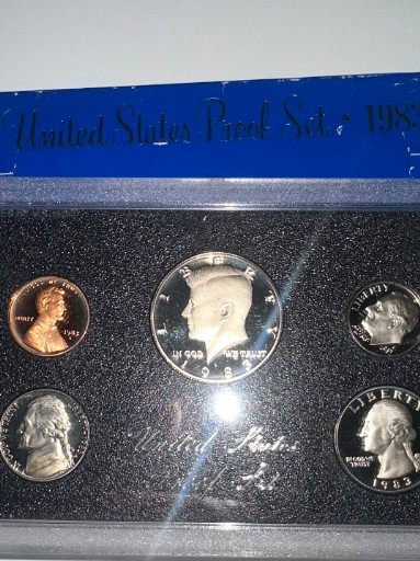 1983 United States Proof Set issued by the U.S. Mint in original government packaging
