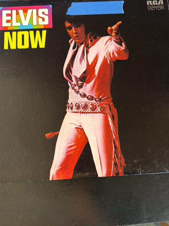 Vinyl LP album titled 'Elvis Now' by Elvis Presley, released by RCA Victor