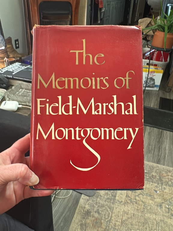 Book titled 'The Memoirs of Field-Marshal Montgomery' by Field Marshal Bernard Montgomery
