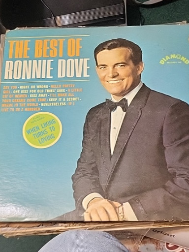 Vinyl LP album titled 'The Best of Ronnie Dove' on Diamond Records