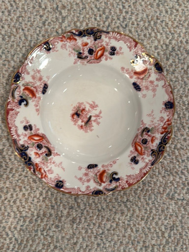 Porcelain serving bowl in 'Arcadia' pattern by Royal Staffordshire