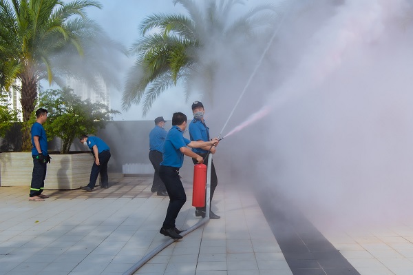 Tập huấn công tác phòng chống cháy nổ cho nhân viên bảo vệ