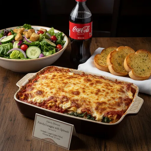 Family Lasagna with Spinach