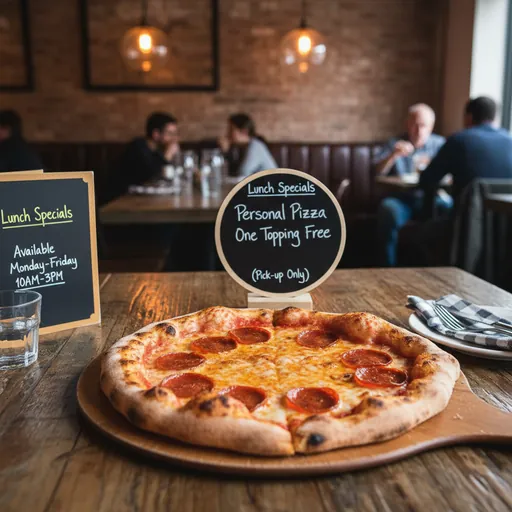 Personal Pizza One Topping Free (Pickup Special)