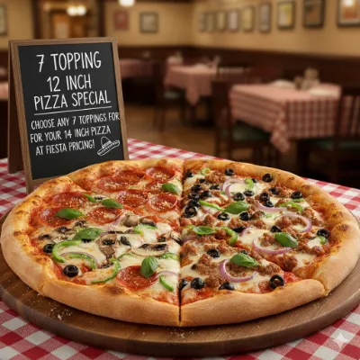 7 Topping 12 inch Pizza Special
