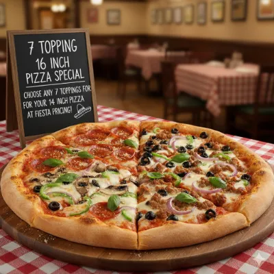 7 Topping 16 inch Pizza Special