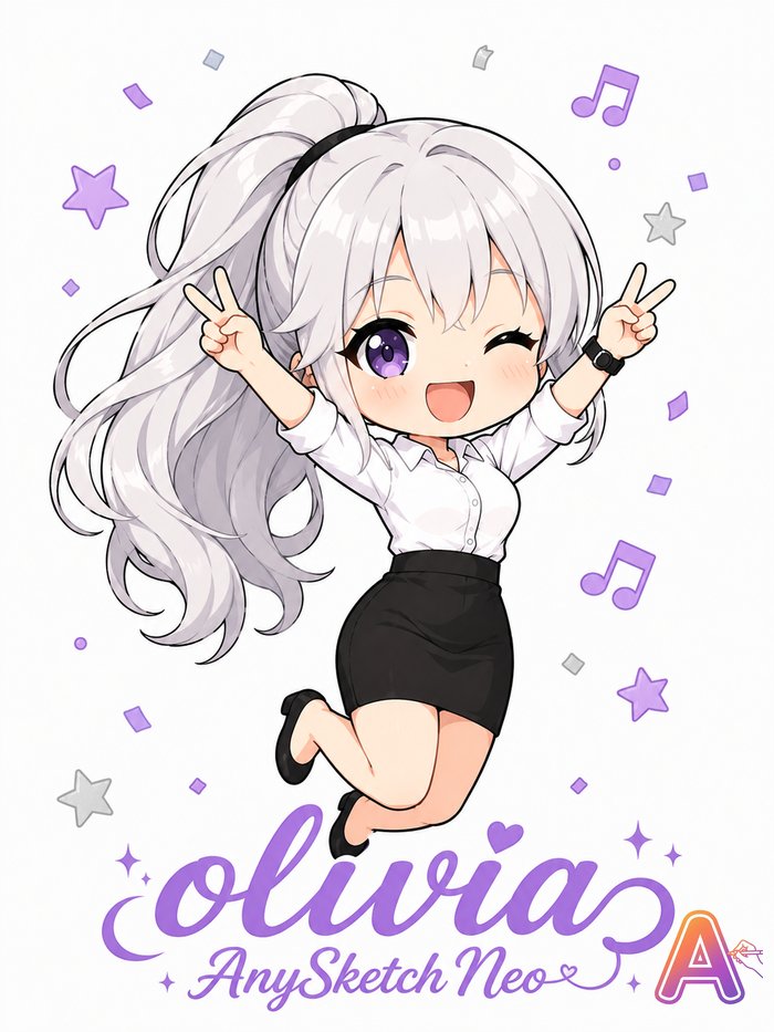 Olivia — official character of AnySketch Neo, artwork 1 of 42