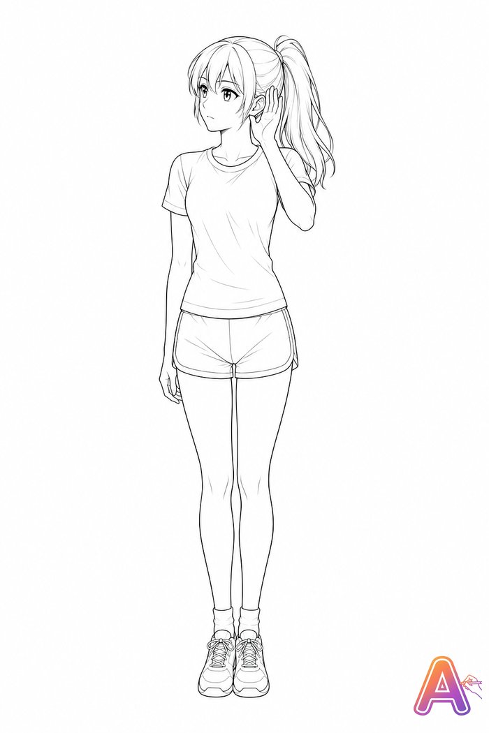 Olivia — official character of AnySketch Neo, artwork 22 of 42
