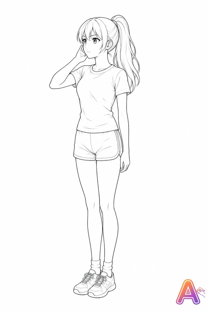 Olivia — official character of AnySketch Neo, artwork 23 of 42