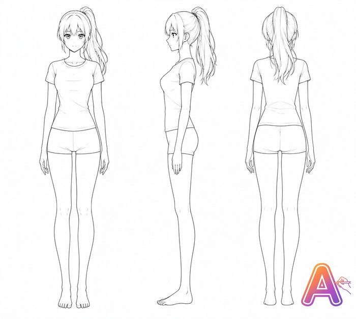 Olivia — official character of AnySketch Neo, artwork 24 of 42