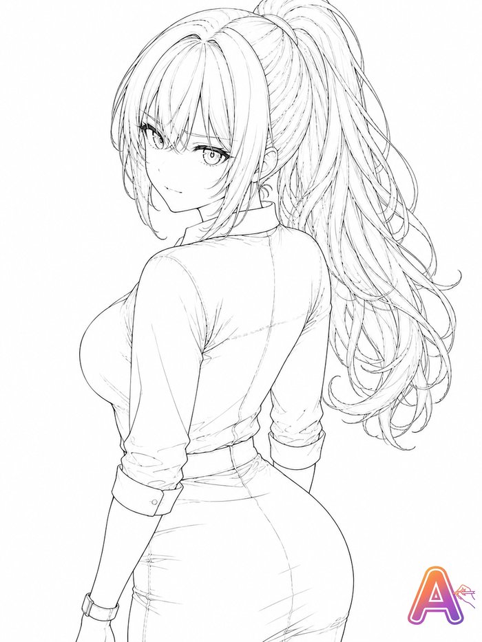 Olivia — official character of AnySketch Neo, artwork 40 of 42