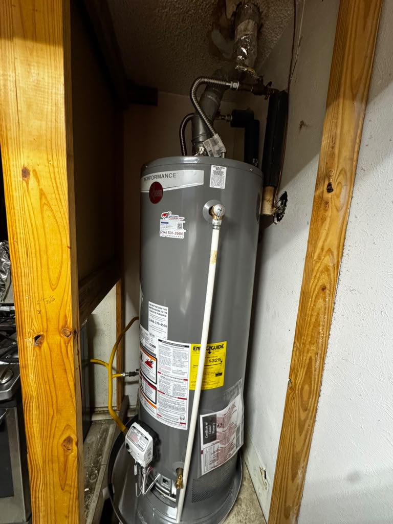 A gas tank-style water heater stopped producing hot water yesterday, and the customer requires an inspection and estimate before any work begins.
The service involves diagnosing the pilot, burner, or controls for repair, evaluating the system for a full replacement if necessary, and performing a safety and code compliance check.