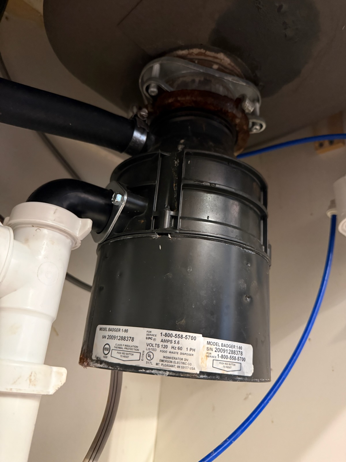 Homeowner is requesting a kitchen garbage disposal replacement and reports no other plumbing concerns. An inspection is scheduled (with a 30-minute call-ahead) to provide a replacement estimate, check the drain and P-trap connections, and verify the dishwasher drain line is correctly installed.
