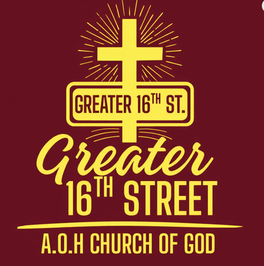 Greater 16th ST. A.O.H Chuch of God logo