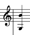 Major tenth between G and B
