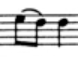 Opening motif in Symphony No. 40 in G minor, K. 550