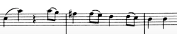 See how Mozart develops the above motif into a longer line (mm. 7-9)