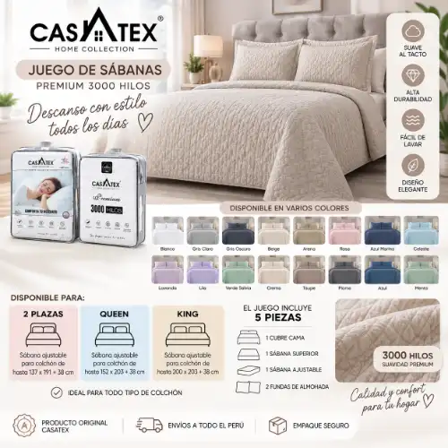JUEGO DE CAMA DE VERANO