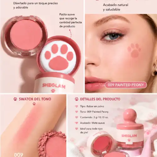 RUBOR SHEGLAM Cutie Paw 🐾💗 – 009 Painted Peony