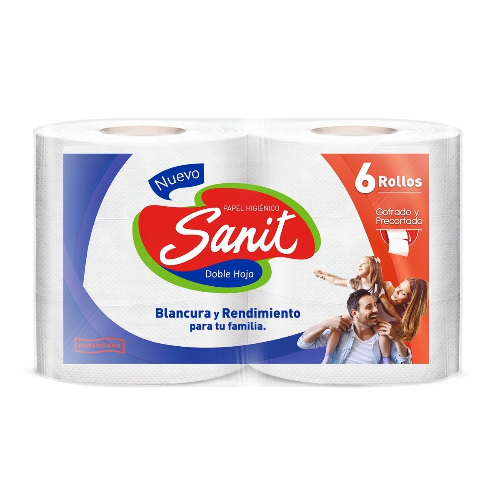 PAPEL HIGIENICO SANIT 100MT X6