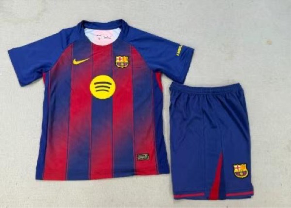 Maillot Barcelona "LAMINE YAMAL #10" Manches Longues + Short (2-10 ans)
