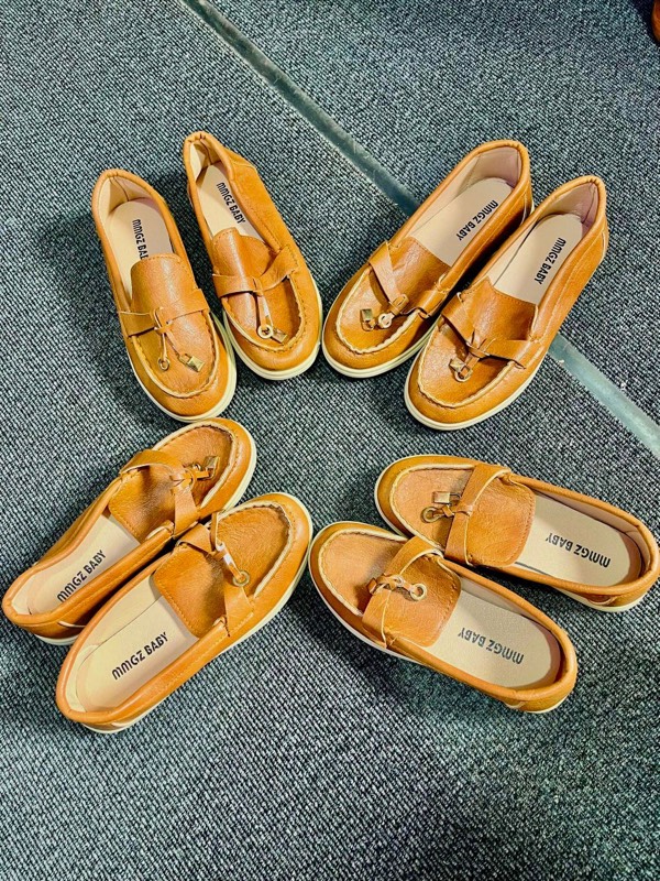 Mocassins femme camel MMGZ Baby