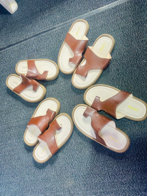 Sandales cuir camel Lemon