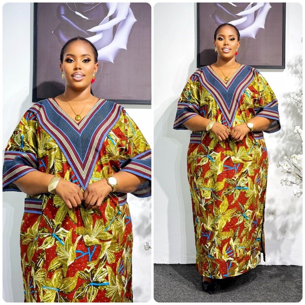 Boubou africain long — Robe boubou