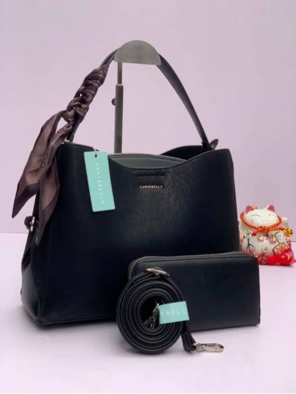 Sac à main femme Chrisbella Ensemble 2 pièces avec portefeuille