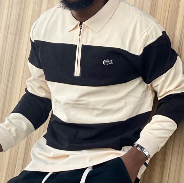 Polo homme manches longues