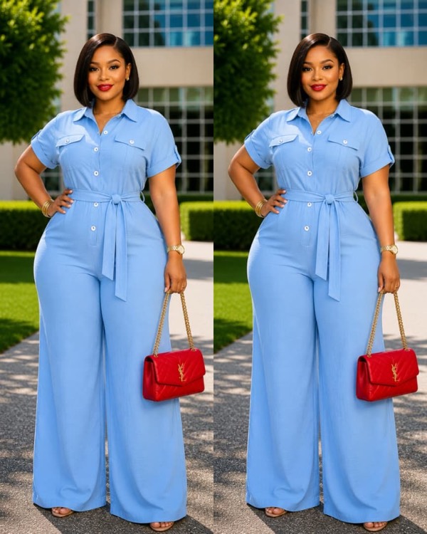 Jumpsuit ceinturée
