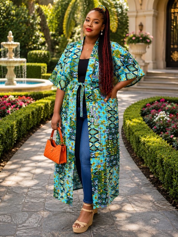 Kimono long femme