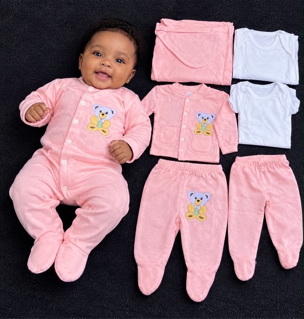 Kit Naissance Ourson – Rose