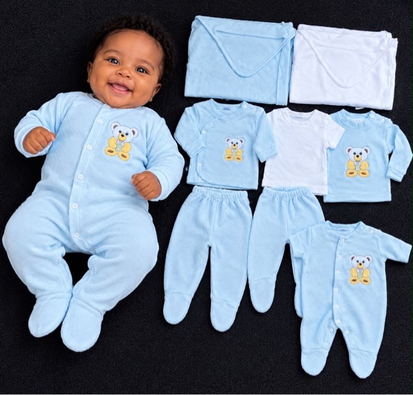 Kit Naissance Ourson – Bleu
