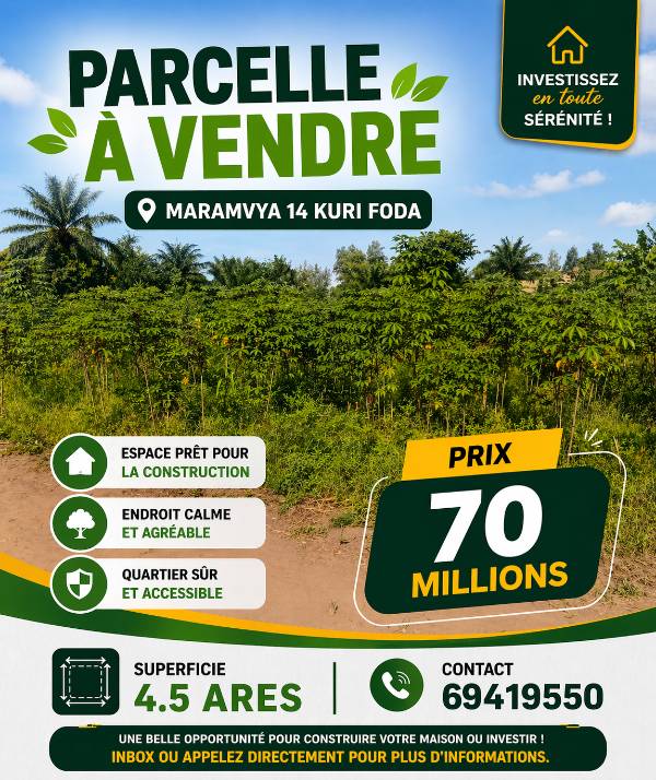 Terrain à vendre