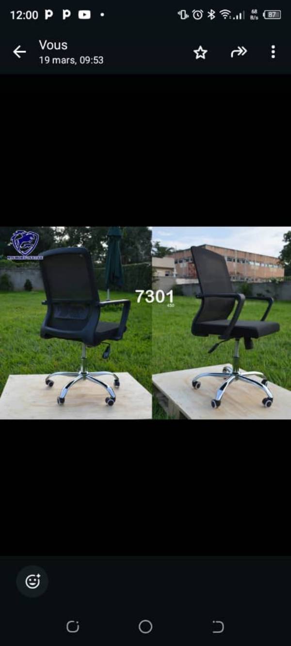 Chaise bureau pivotante